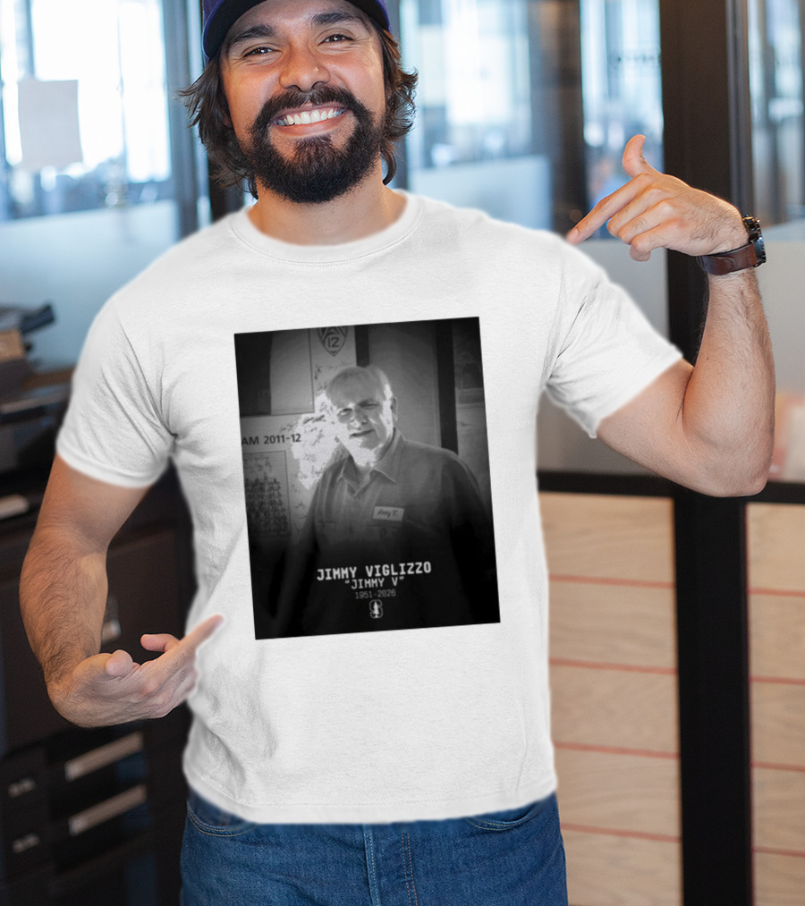 Jimmy Viglizzo "Jimmy V" 1951 2026 Commemoration Stanford Connection T-Shirt