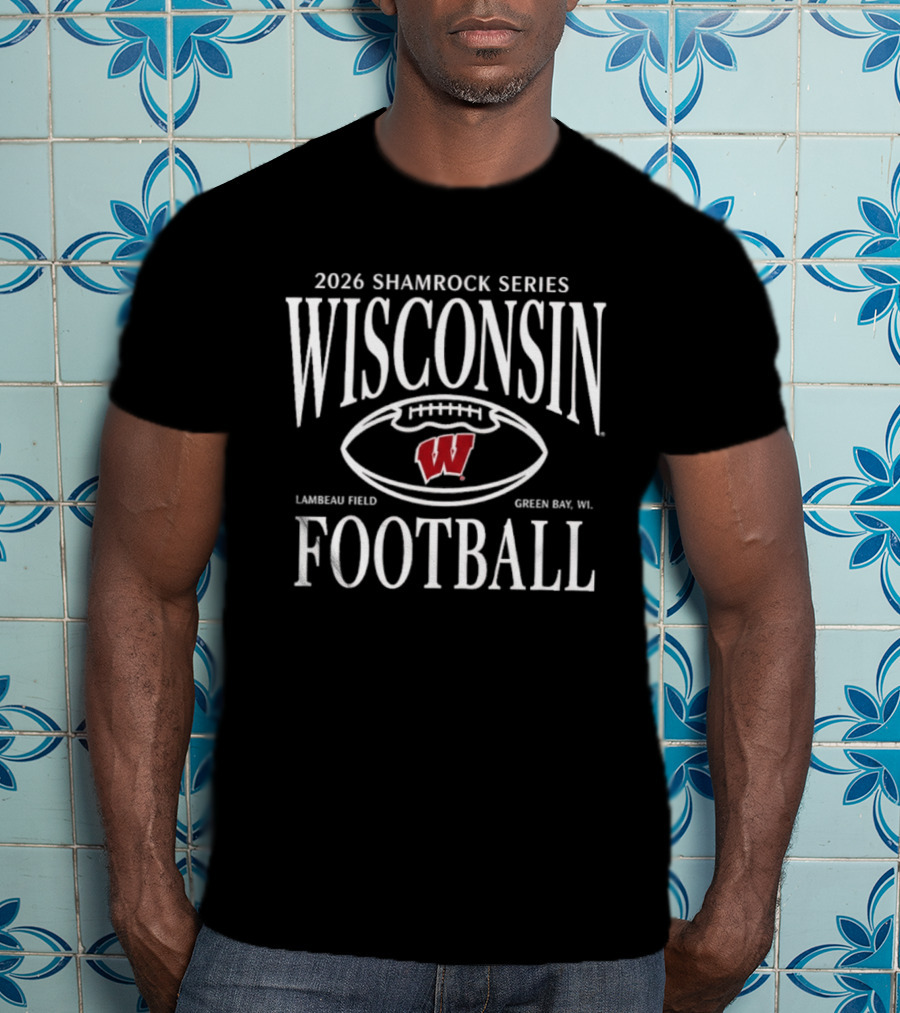 2026 Shamrock Series Wisconsin Football Lambeau Field Green Bay WI T-Shirt
