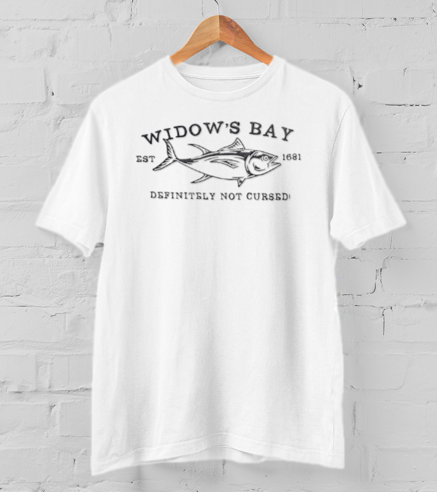 Widow's Bay Est 1681 Definitely Not Cursed Fish Tuna T-Shirt