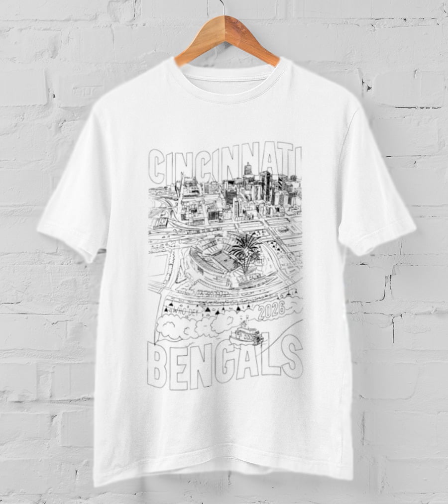 Cincinnati Bengals 2026 Open In Orange Stadium T-Shirt