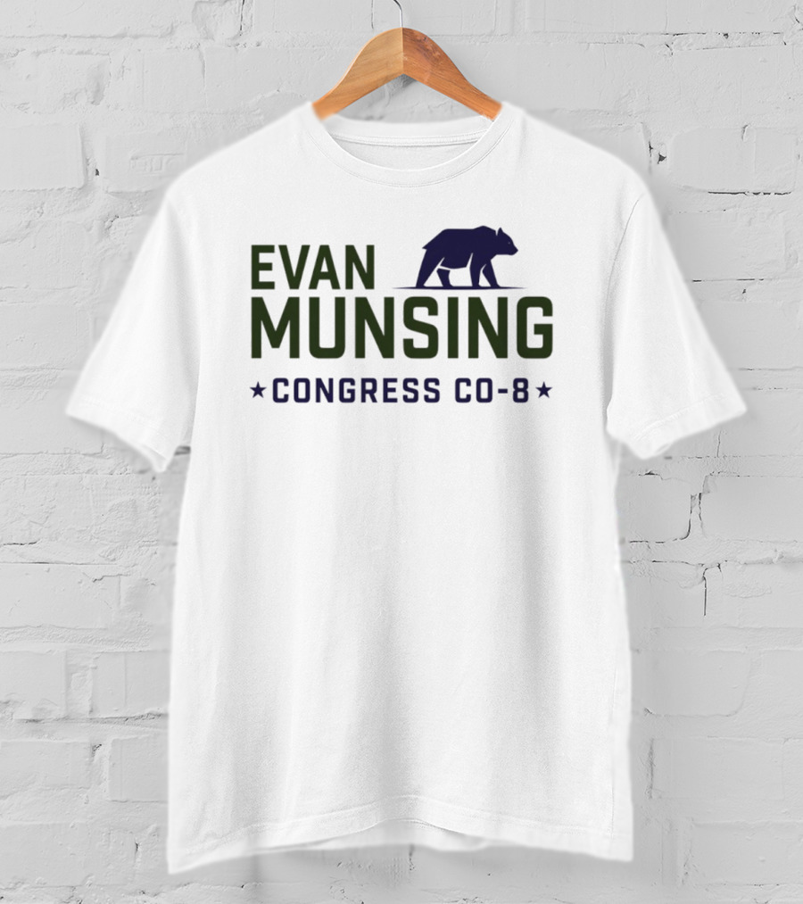 Evan Munsing Congress CO 8 Bear Symbol 2026 T-Shirt
