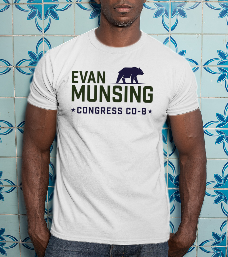 Evan Munsing Congress CO 8 Bear Symbol 2026 T-Shirt