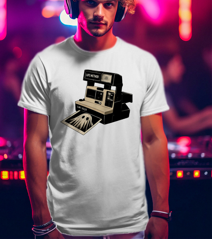 Life Method LM103T Ghost Polaroid Camera Instant Photography Film T-Shirt
