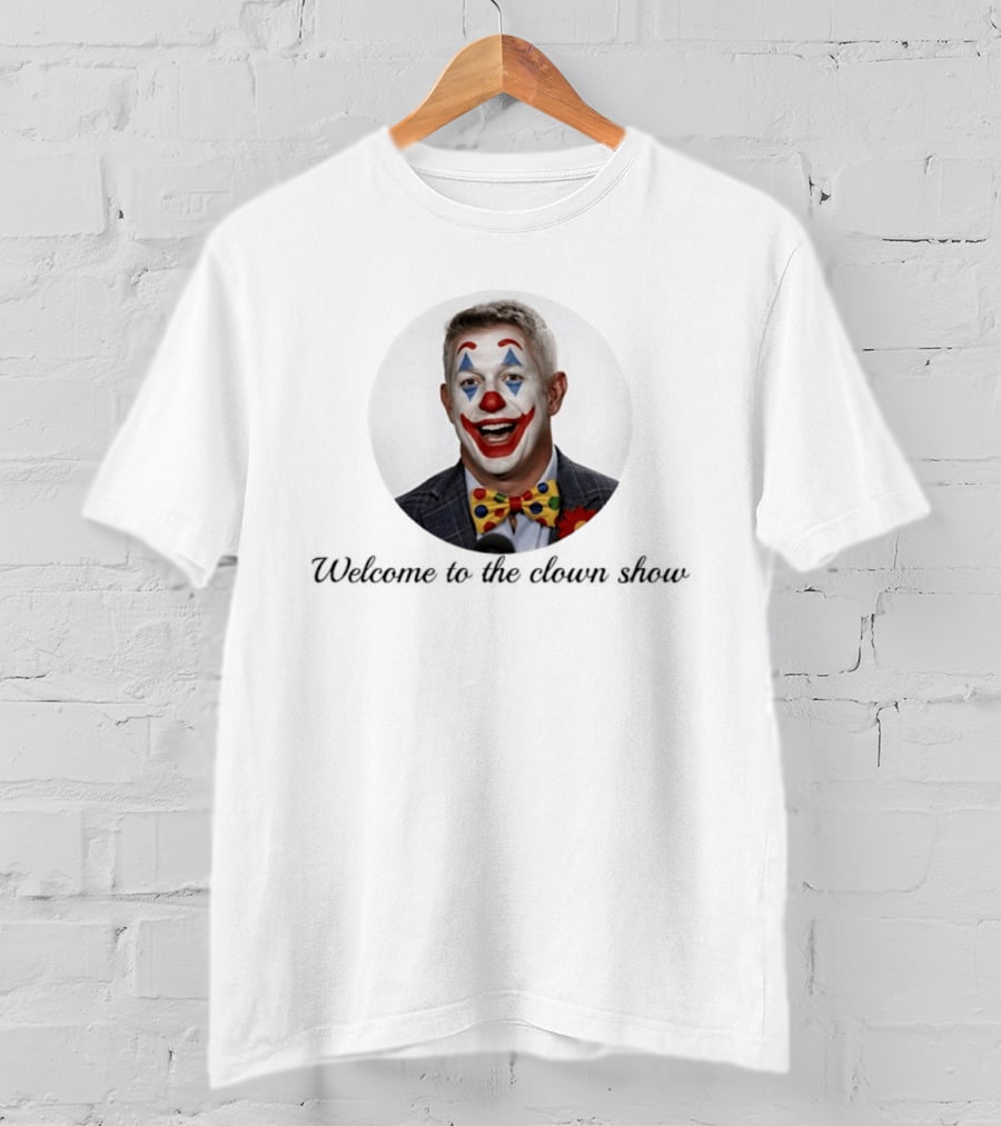 Mike Elias Welcome To The Clown Show Bowtie Suit Red Nose T-Shirt