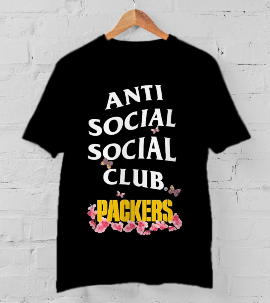 Anti Social Social Club Packers Blossom Pink Butterflies T-Shirt