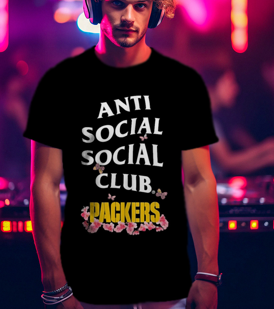 Anti Social Social Club Packers Blossom Pink Butterflies T-Shirt