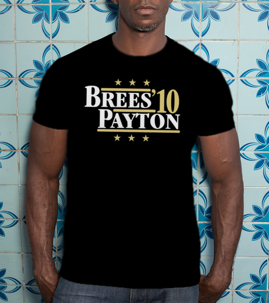 Brees Payton 10 New Orleans Saints Football Stars T-Shirt