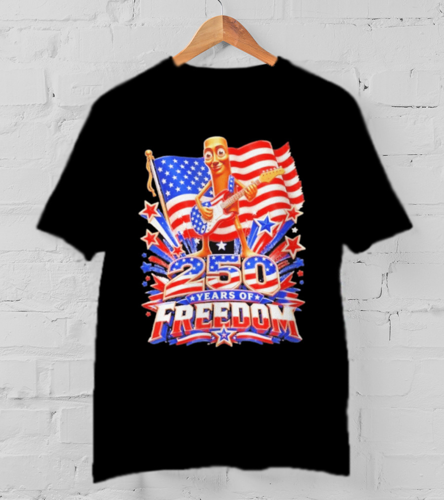 Tung Sahur 250 Years Of Freedom USA Flag 4th July Brainrot Meme T-Shirt