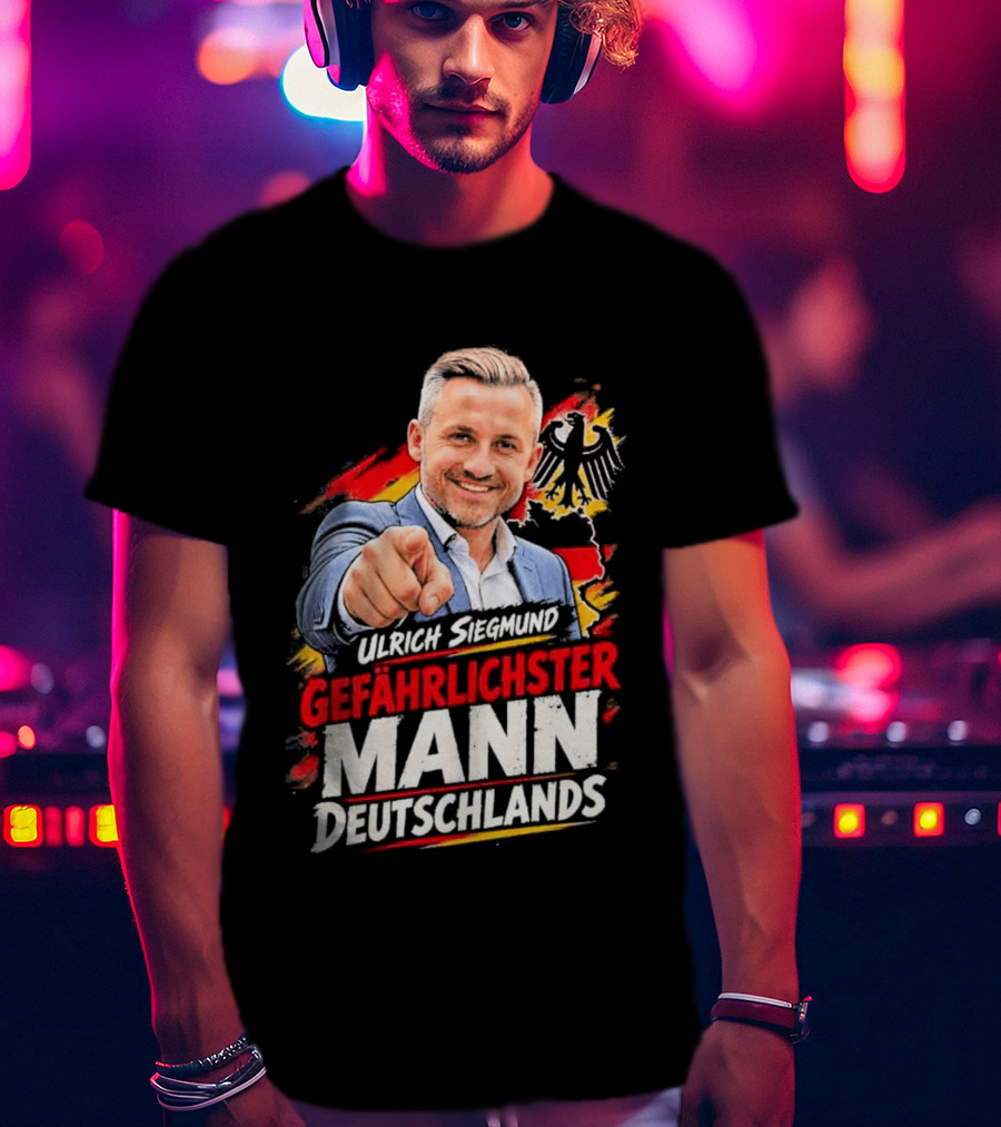Ulrich Siegmund Gefährlichster Mann Deutschlands Adler Sketch T-Shirt