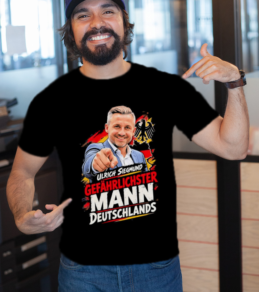 Ulrich Siegmund Gefährlichster Mann Deutschlands Adler Sketch T-Shirt
