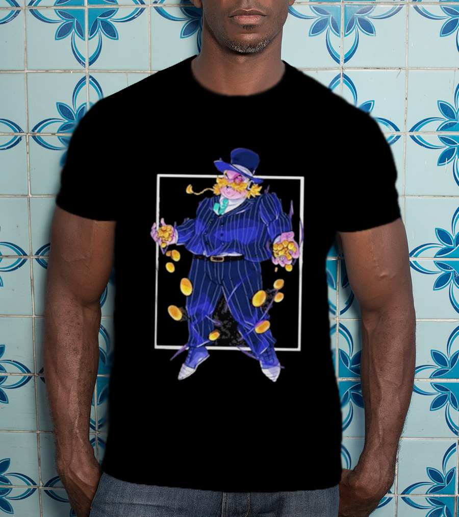 Dropout Mr Moneybags Top Hat Suit Coins September 2026 T-Shirt
