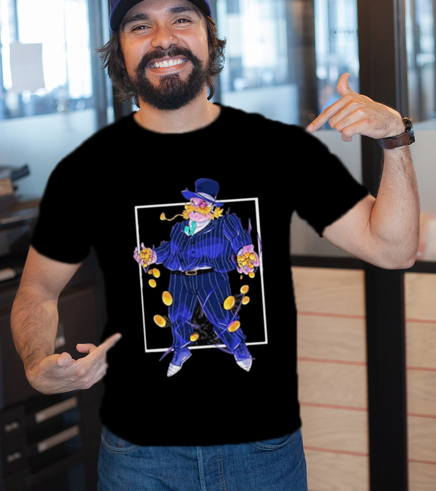 Dropout Mr Moneybags Top Hat Suit Coins September 2026 T-Shirt