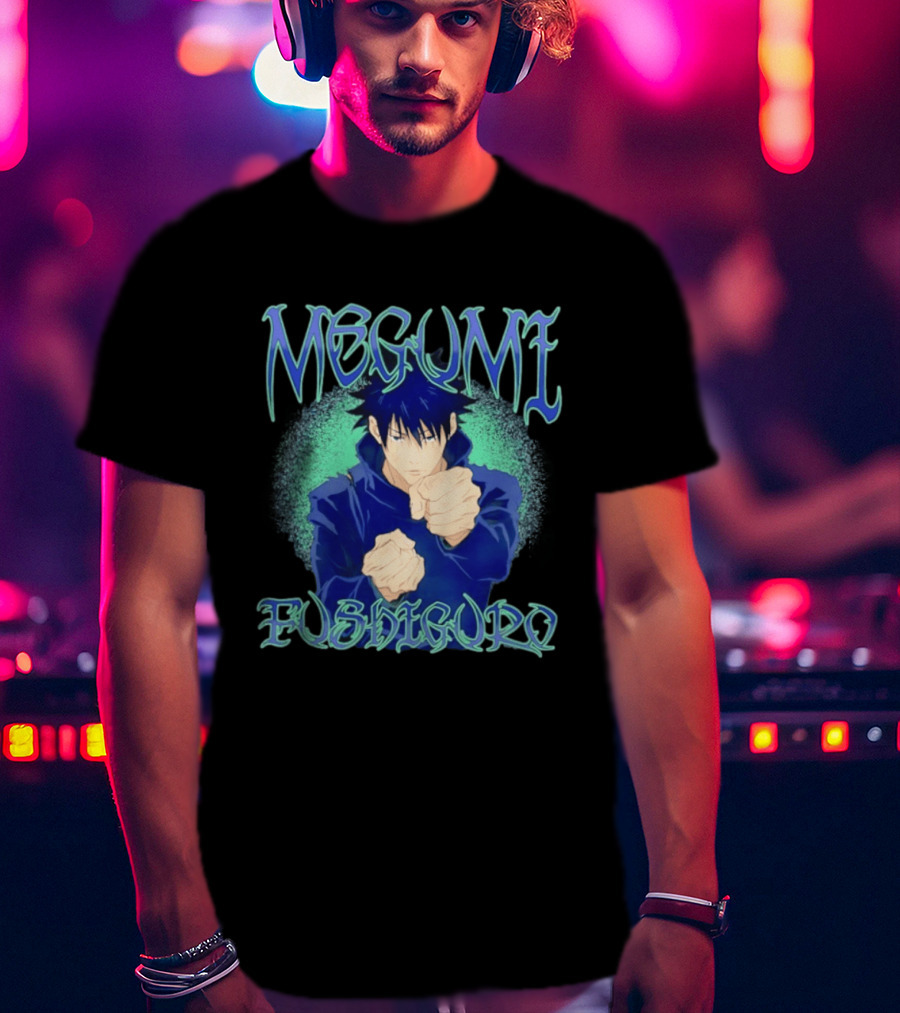Megumi Fushiguro Action JJK Anime T-Shirt