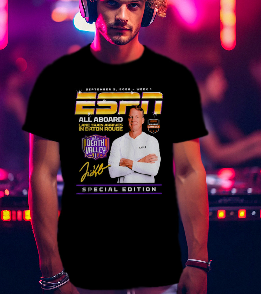 ESPN Special Edition September 5 2026 Week 1 All Aboard Tigers Express Death Valley Gameday T-Shirt