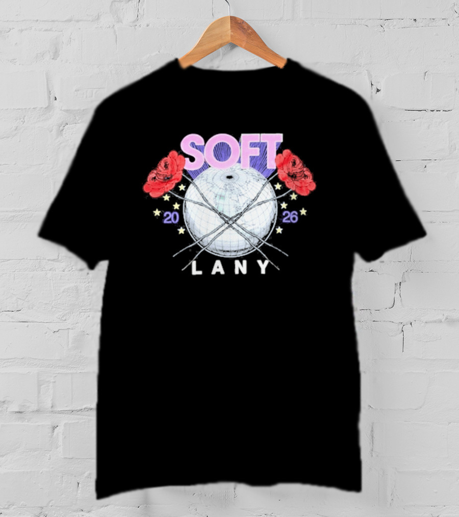 LANY Soft World Tour 2026 Glowing Globe And Red Roses T-Shirt