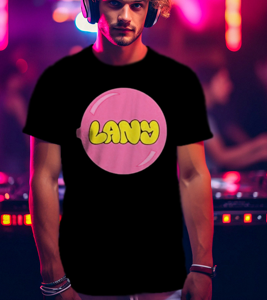 LANY Stuck On You Pink Yellow Bubble T-Shirt