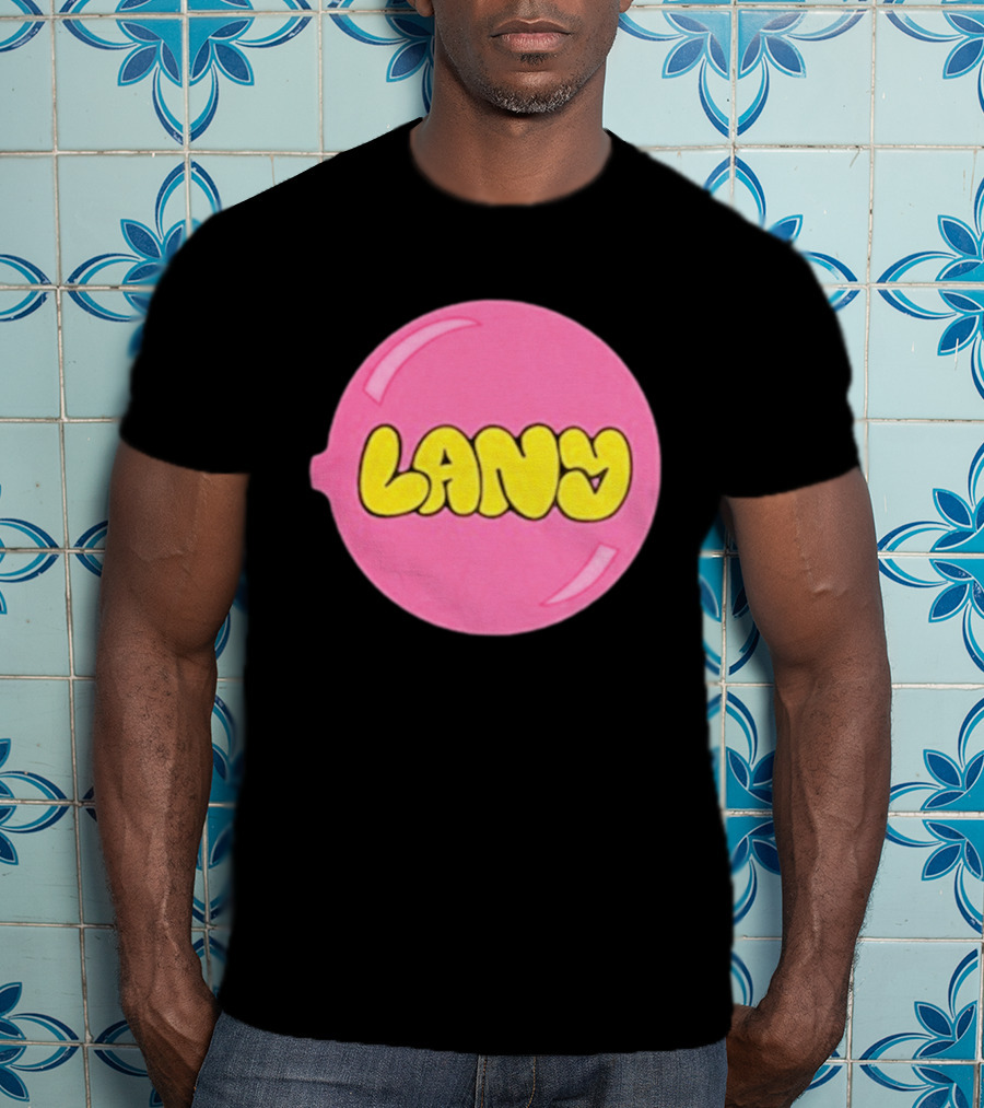LANY Stuck On You Pink Yellow Bubble T-Shirt