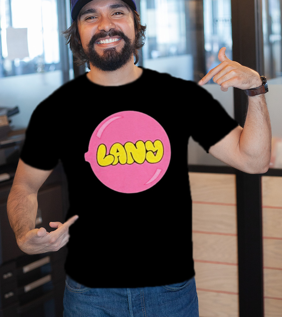 LANY Stuck On You Pink Yellow Bubble T-Shirt