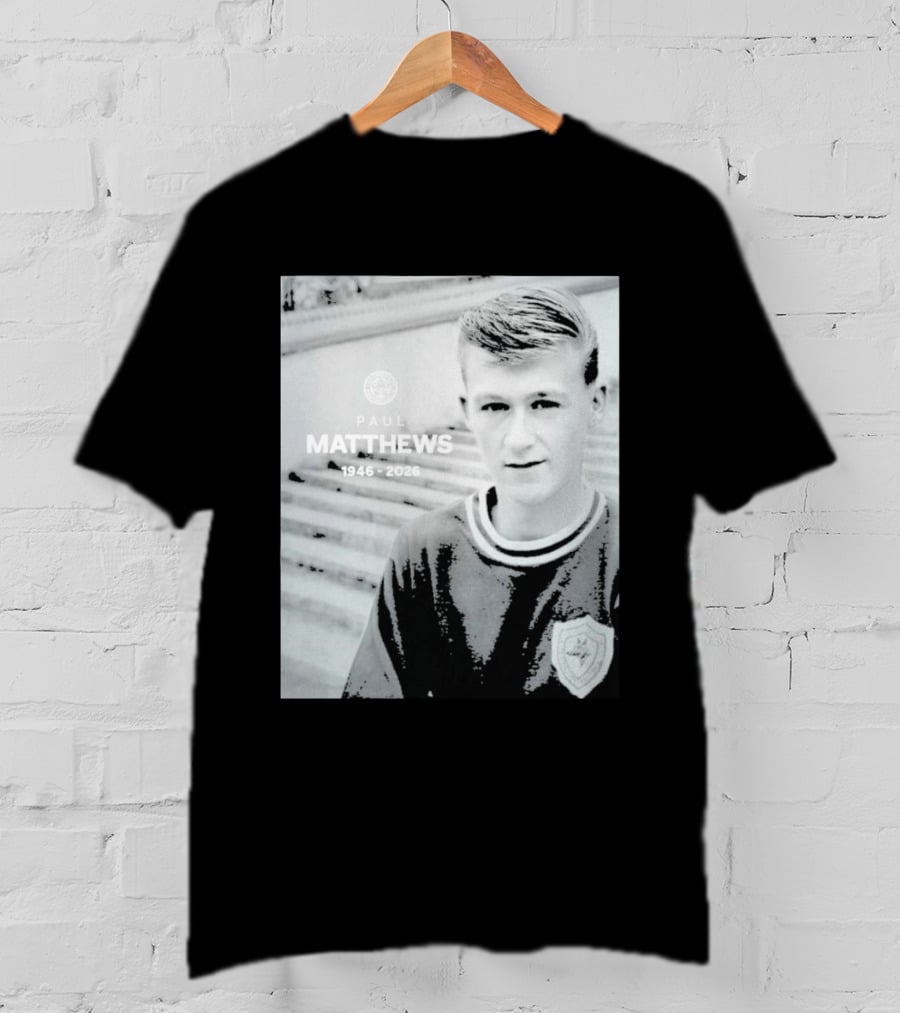 Paul Matthews 1946 2026 Memoriam Soccer Emblem Rugby T-Shirt