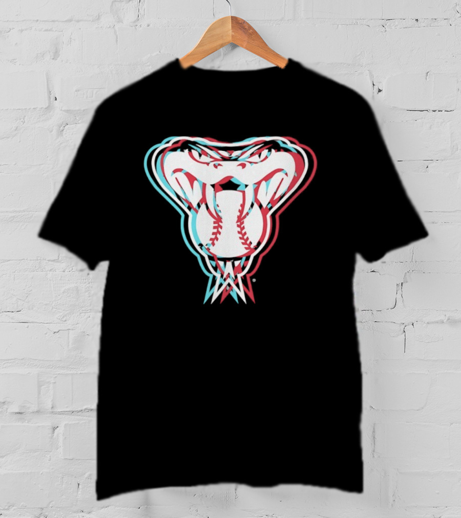 Arizona Diamondbacks Glitch Snake MLB 2026 Season T-Shirt