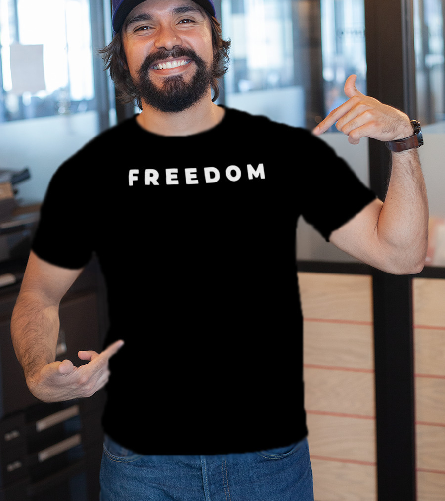 Charlie Kirk Courage In Faith Freedom 1993 2025 2 Sided T-Shirt