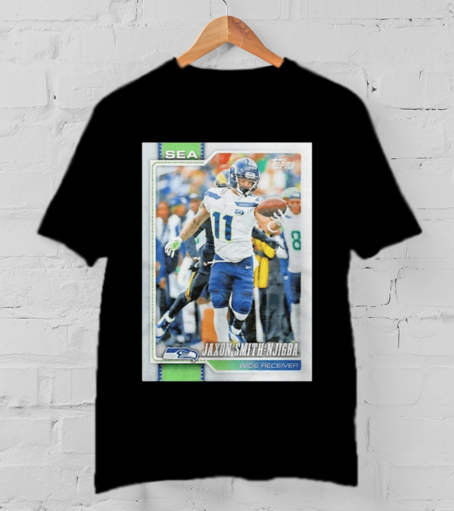 Jaxon Smith Njigba Seattle Seahawks Wide Receiver 2026 Topps Football Card T-Shirt