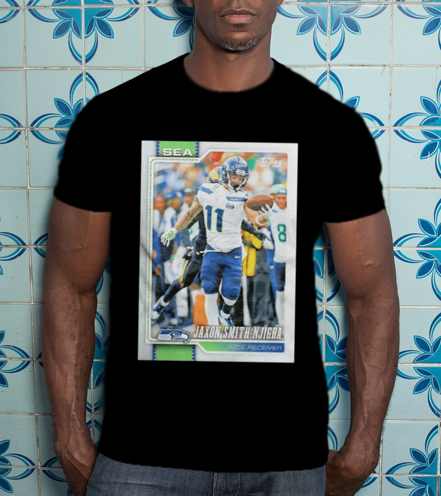 Jaxon Smith Njigba Seattle Seahawks Wide Receiver 2026 Topps Football Card T-Shirt