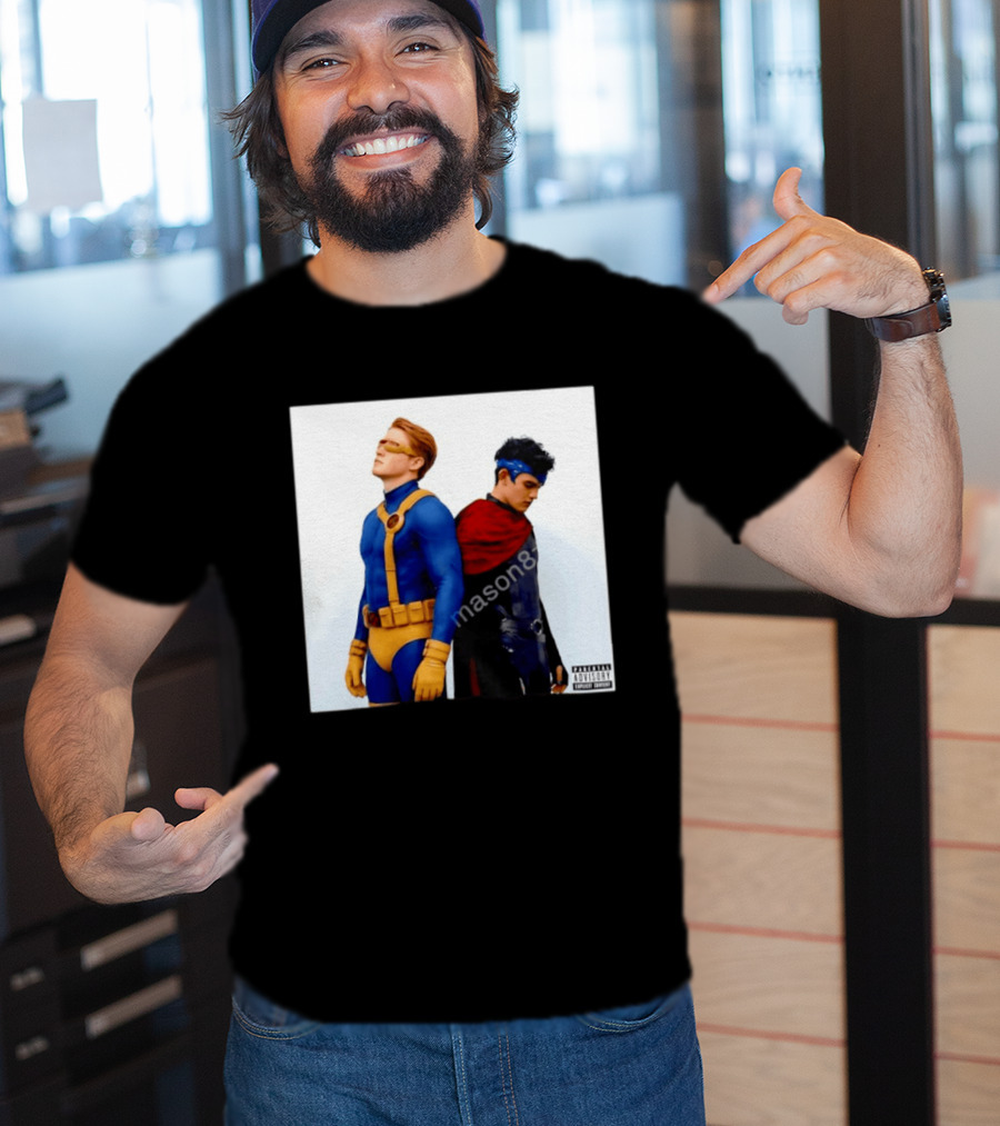 Cyclops And Wiccan Heartstopper X Men Comic Collaboration T-Shirt