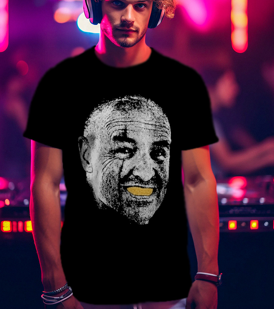 John Locke Lost TV Show Orange Peel Smile Face T-Shirt