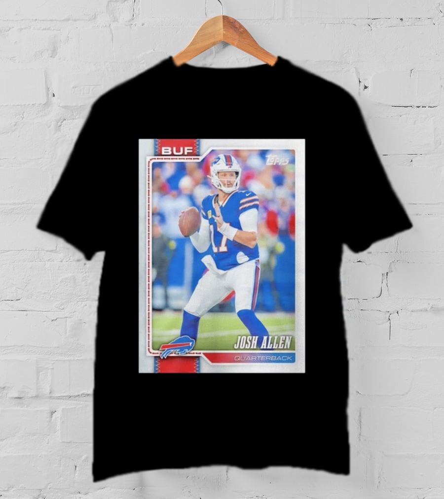 Buffalo Bills Josh Allen Quarterback Topps 2026 T-Shirt