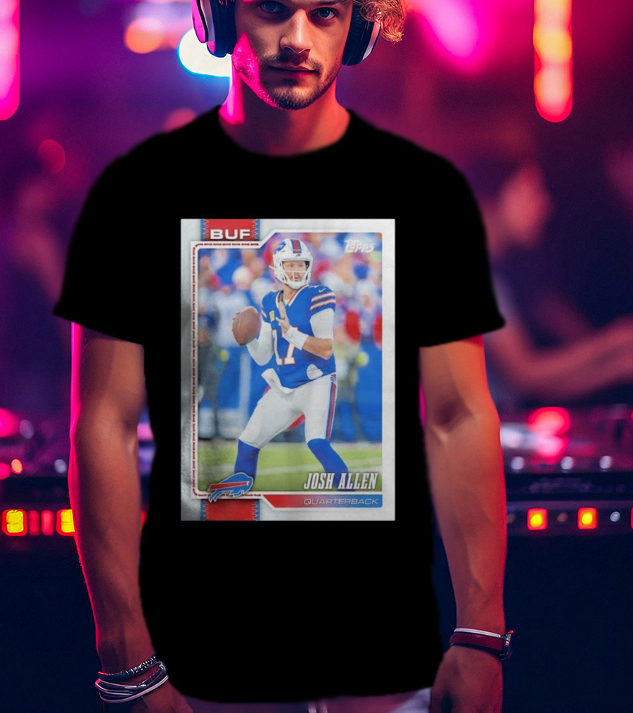 Buffalo Bills Josh Allen Quarterback Topps 2026 T-Shirt