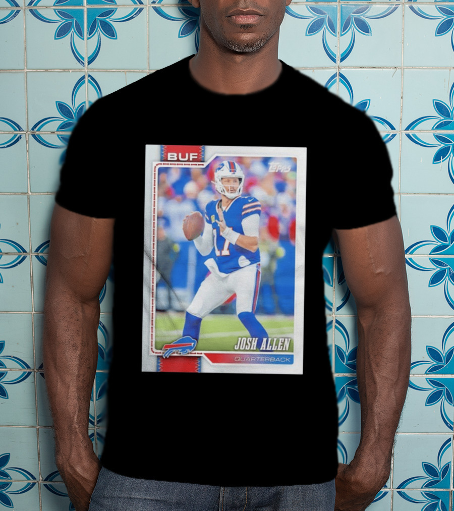 Buffalo Bills Josh Allen Quarterback Topps 2026 T-Shirt