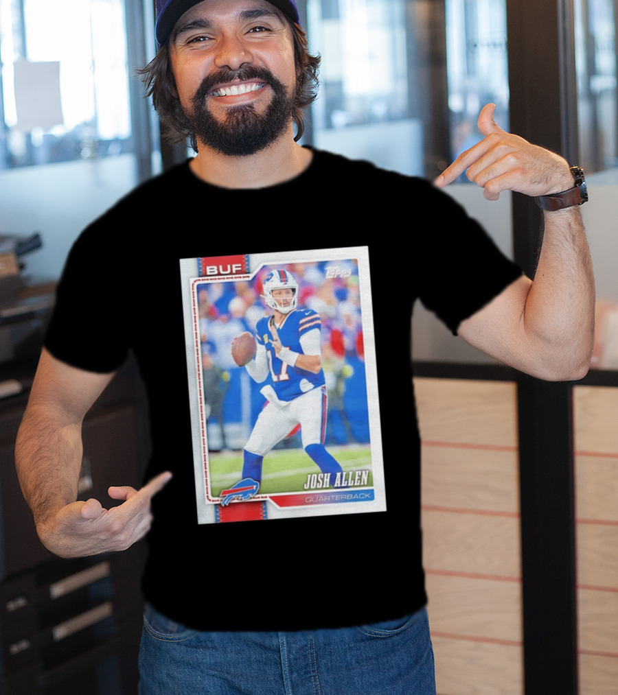 Buffalo Bills Josh Allen Quarterback Topps 2026 T-Shirt