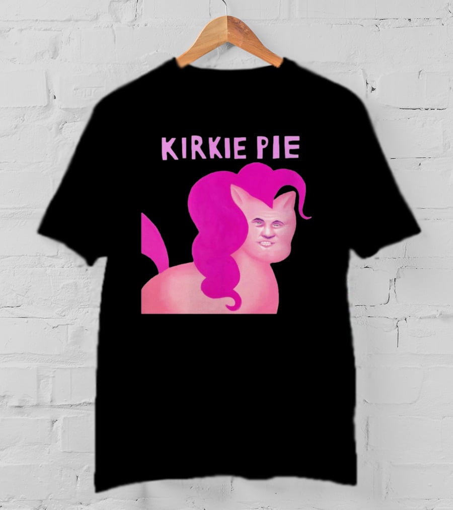 Kirkie Pie Pink Pony Cartoon Face T-Shirt