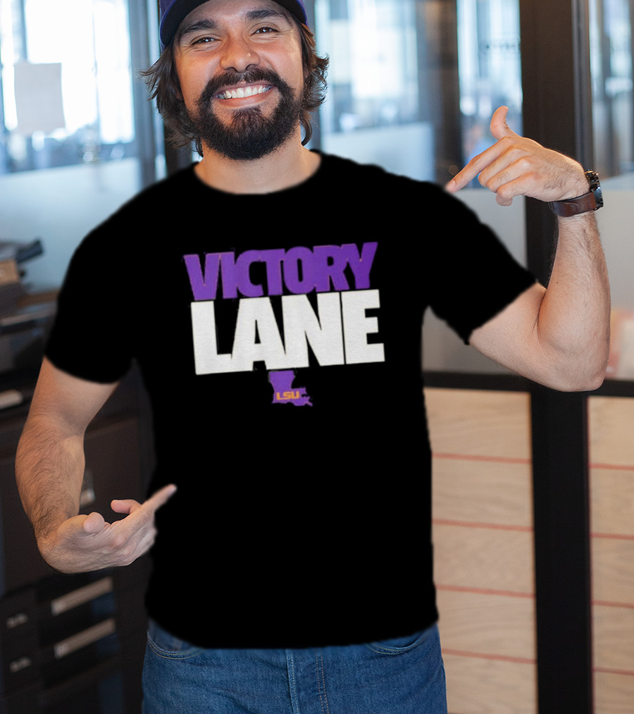 Lane Kiffin Victory Lane LSU NCAA Football Tigers T-Shirt
