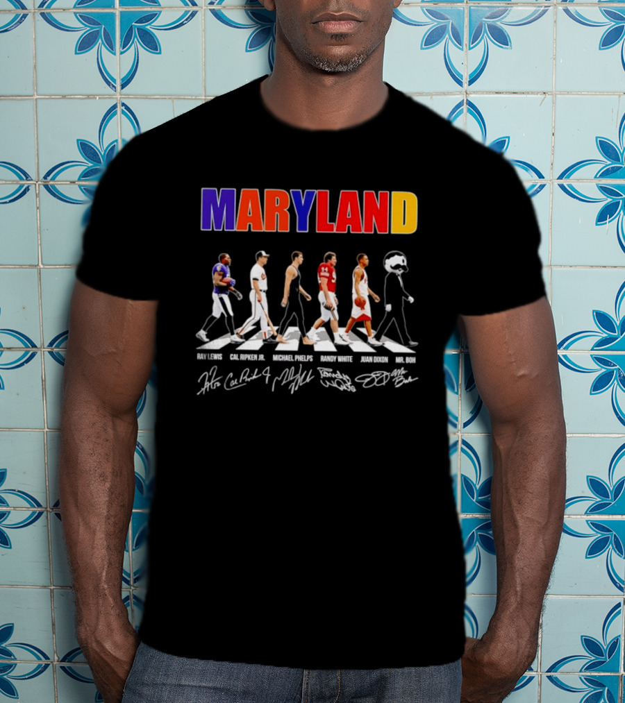 Maryland Ray Lewis Cal Ripken Jr Michael Phelps Randy White Juan Dixon Mr Boh T-Shirt
