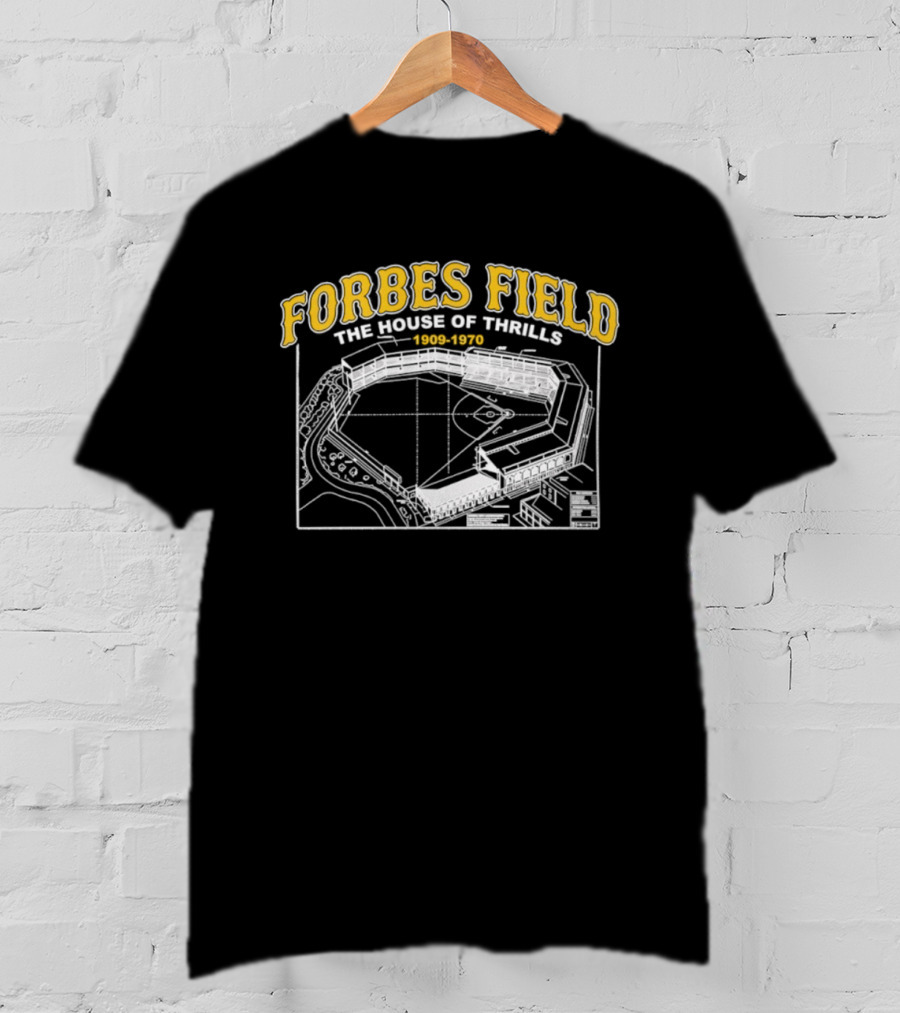 Forbes Field The House Of Thrills 1909 1970 Blueprint Pittsburgh PA T-Shirt