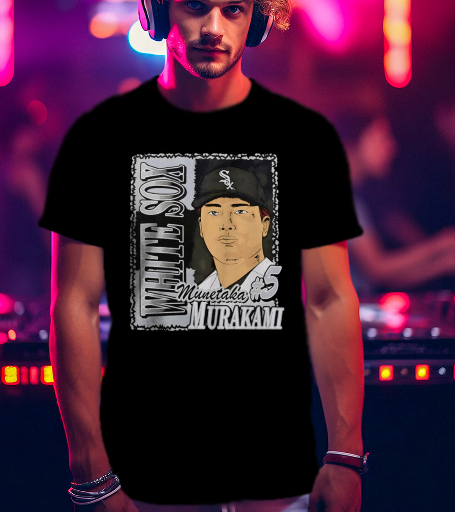 Munetaka Murakami #5 White Sox Baseball T-Shirt