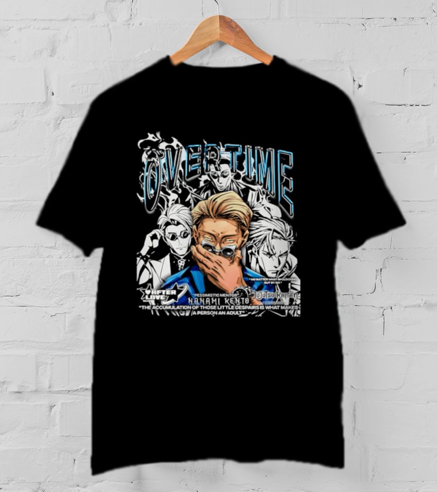 Nanami Kento Overtime Jujutsu Kaisen Anime Mentor T-Shirt