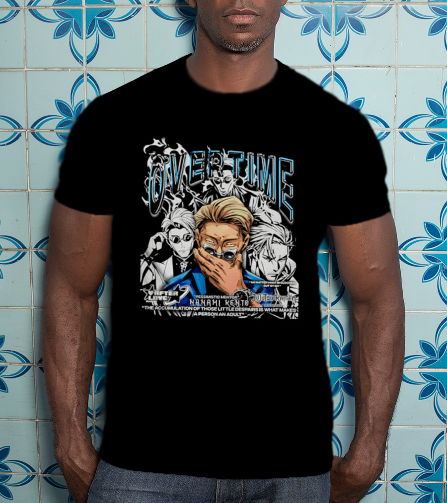 Nanami Kento Overtime Jujutsu Kaisen Anime Mentor T-Shirt