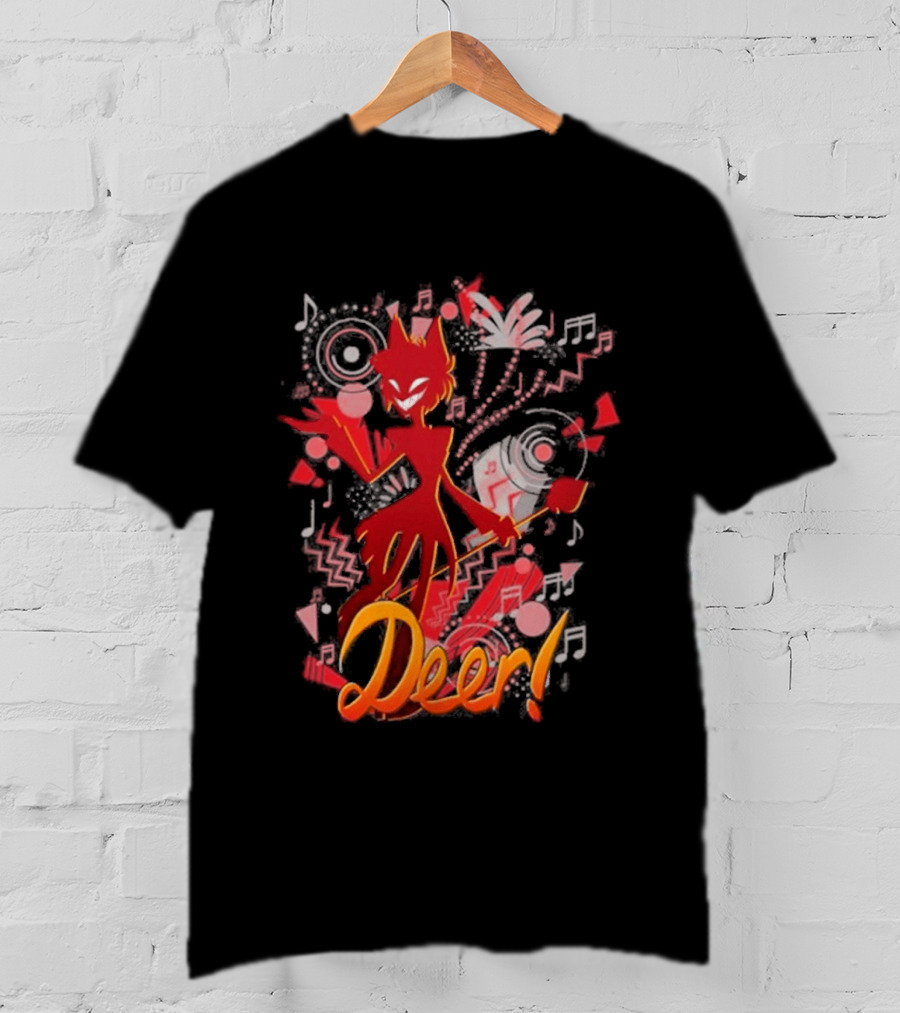 Alastor Hazbin Hotel Deer Music Radio T-Shirt