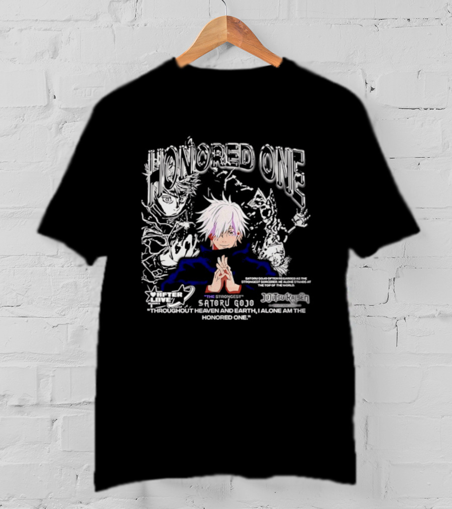 Satoru Gojo Honored One Beyond Jujutsu Kaisen Limit All Seeing Eyes Strength T-Shirt