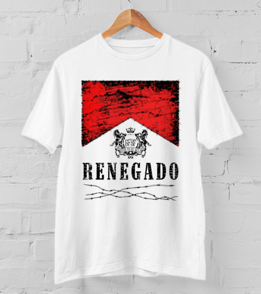 Renegado Born To Be Wild Red Crest Gothic T-Shirt
