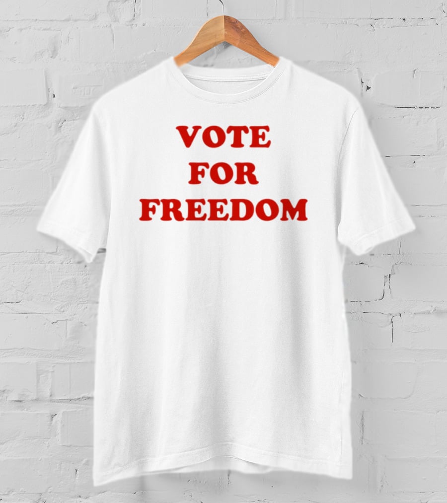 Vote For Freedom Red T-Shirt