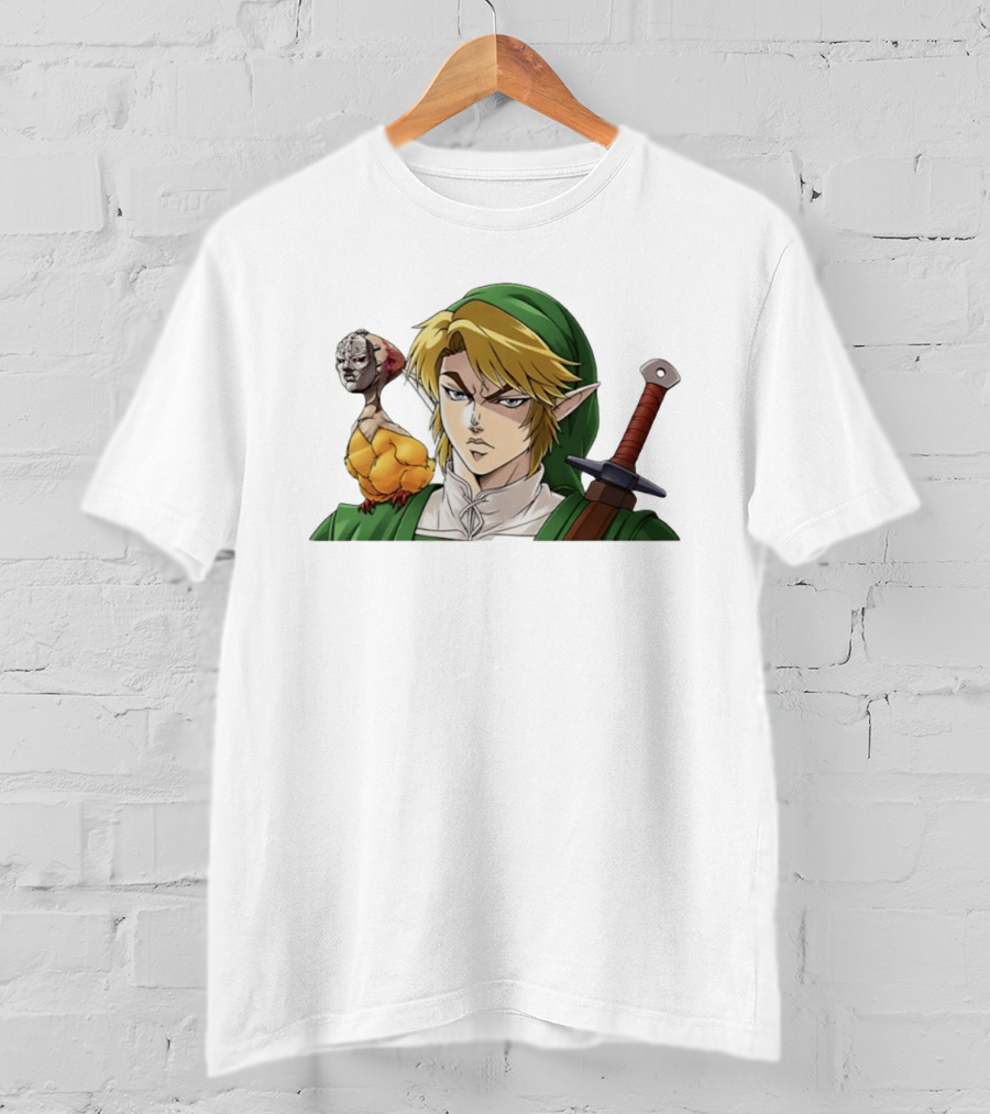 Link Dio Brando Fusion With Cucco JoJo References T-Shirt