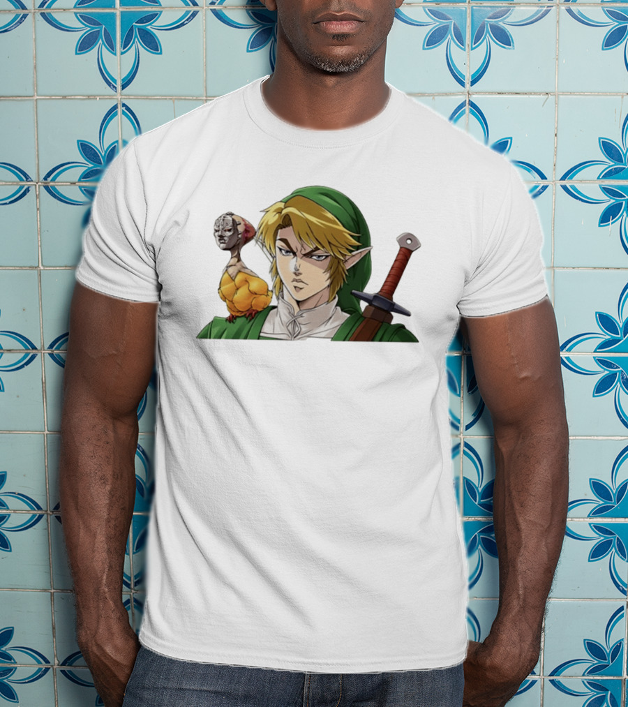 Link Dio Brando Fusion With Cucco JoJo References T-Shirt