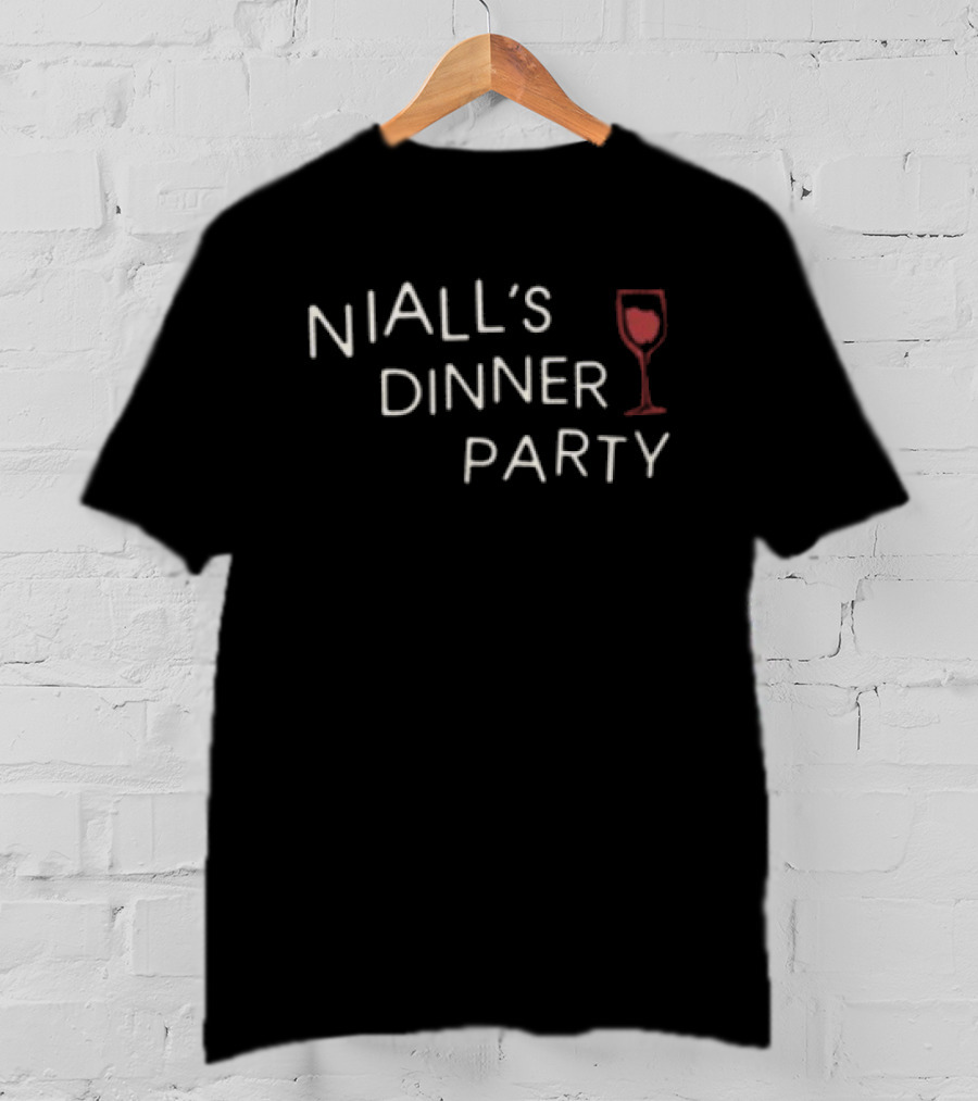 Niall Horan Store Niall's Dinner Party Wine Glass T-Shirt