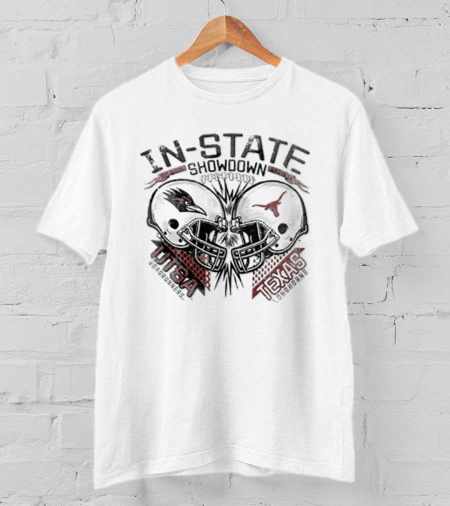 In State Showdown Austin TX Sept 19 2026 UTSA Roadrunners Vs Texas Longhorns T-Shirt