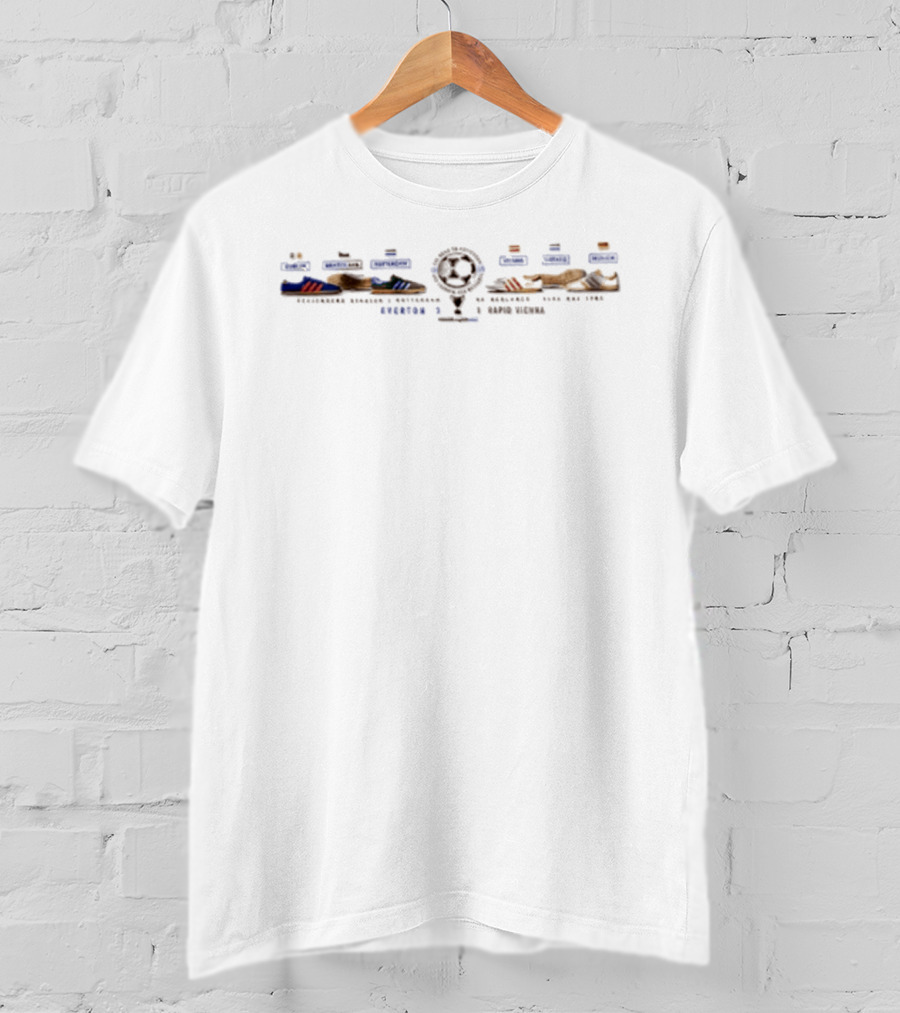The Road To Rotterdam Everton 3 1 Rapid Vienna Trevor Steven Graham Sharp Andy Gray 1985 Cup Winners' Cup Final Victory T-Shirt
