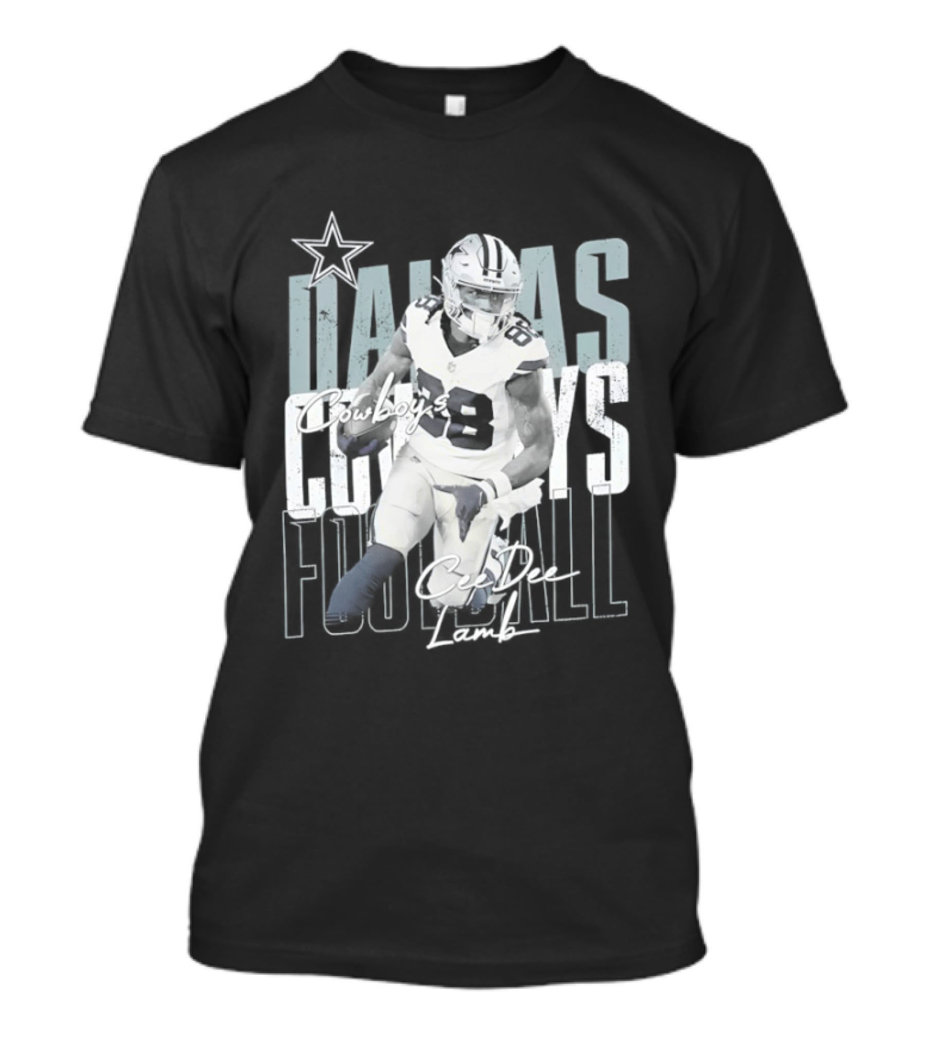 Dallas Cowboys Football CeeDee Lamb Legendary Player Card T-Shirt